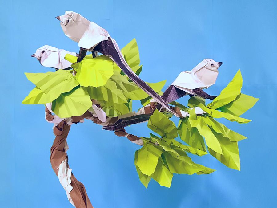 Origami Vogels