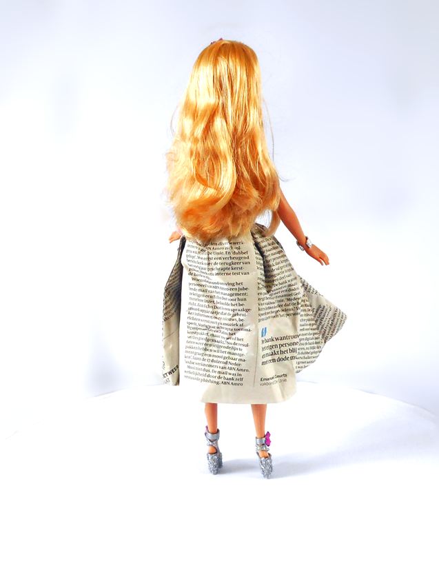 Newspaper Origami dress