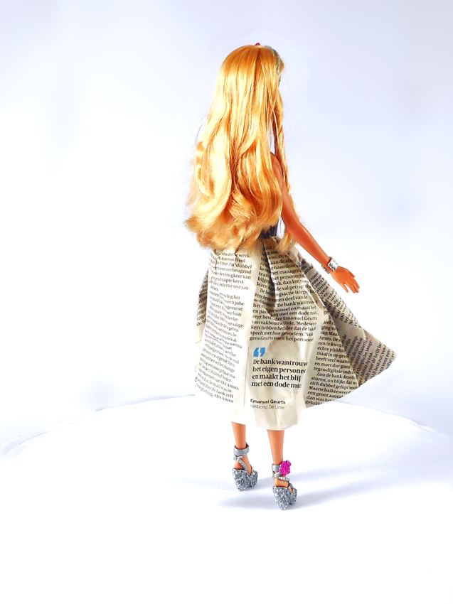 Newspaper Origami dress