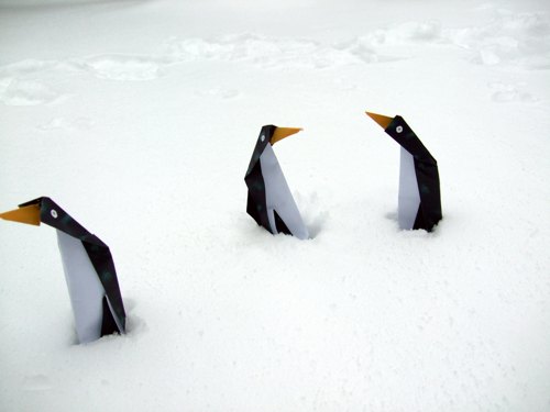 Origami penguins