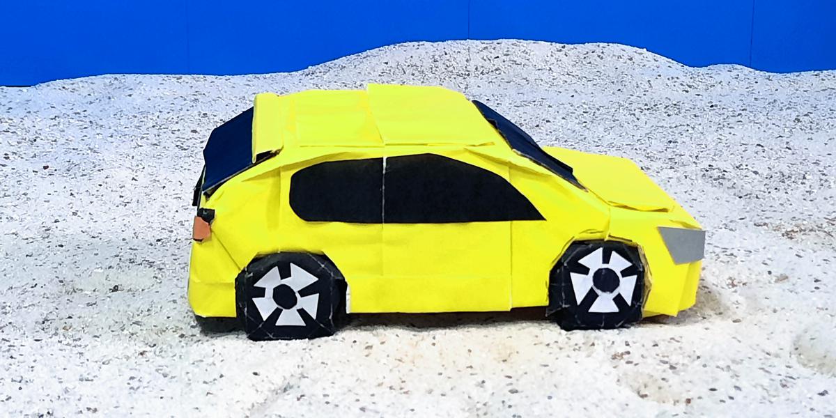 Miniature Paper Car Miniature Paper Car