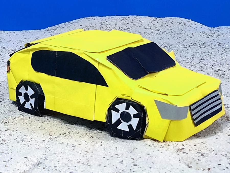 Miniature Paper Car