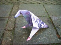 Origami pigeon