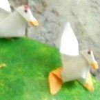 tiny picture of origami chickens