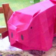 origami piggy head