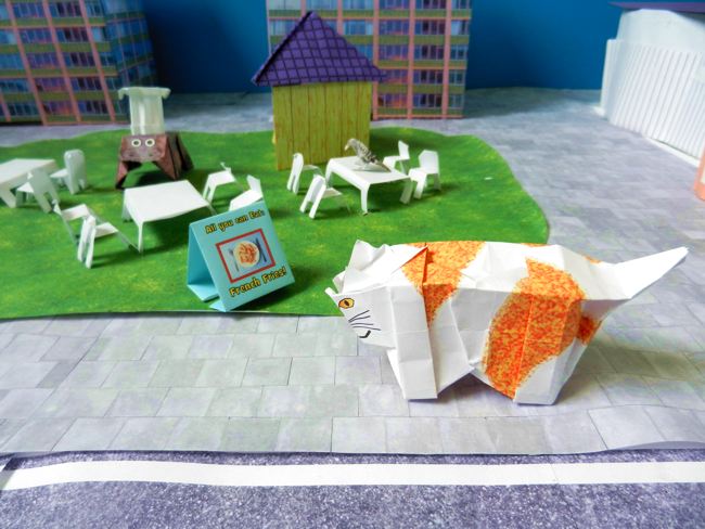 papercraft origami food restaurant