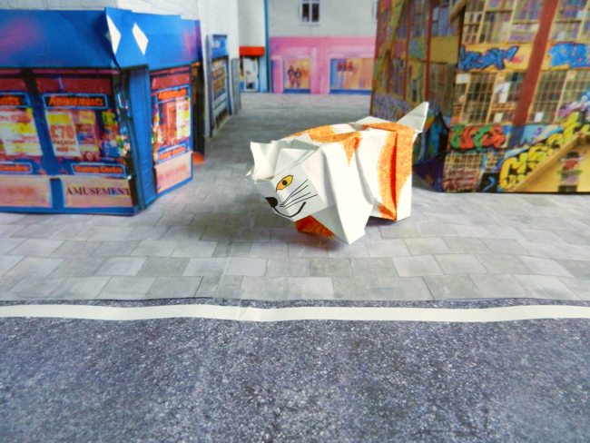 origami alley cat