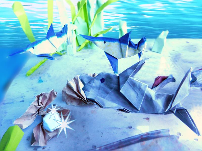 Origami zeedieren