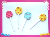 jigsaw puzzle of origami lollipops and other candy stuff