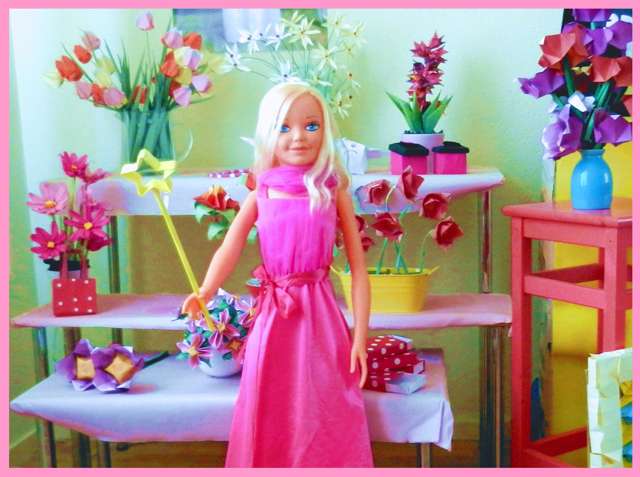 Barbie elfje met een toverstaf