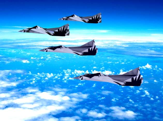 Origami fighter jets