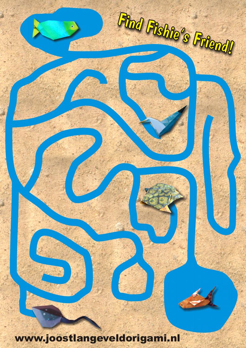 maze with a fish, find fishie's friend!