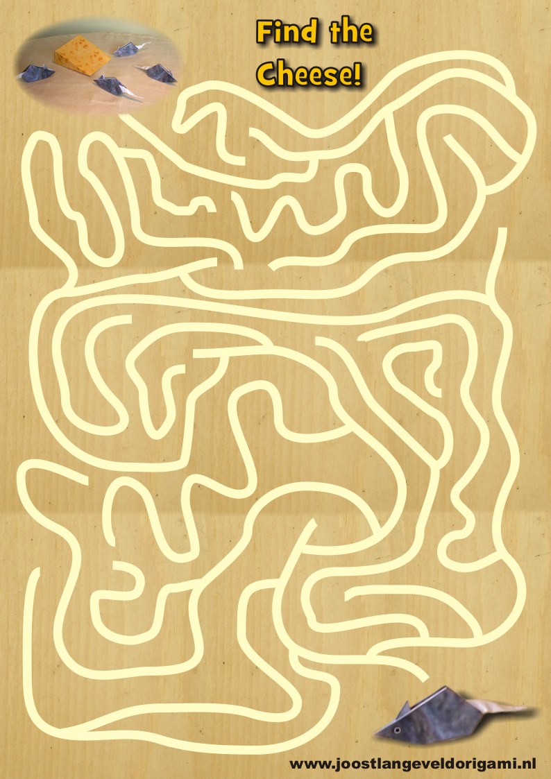 maze with a mouse, find the cheese!
