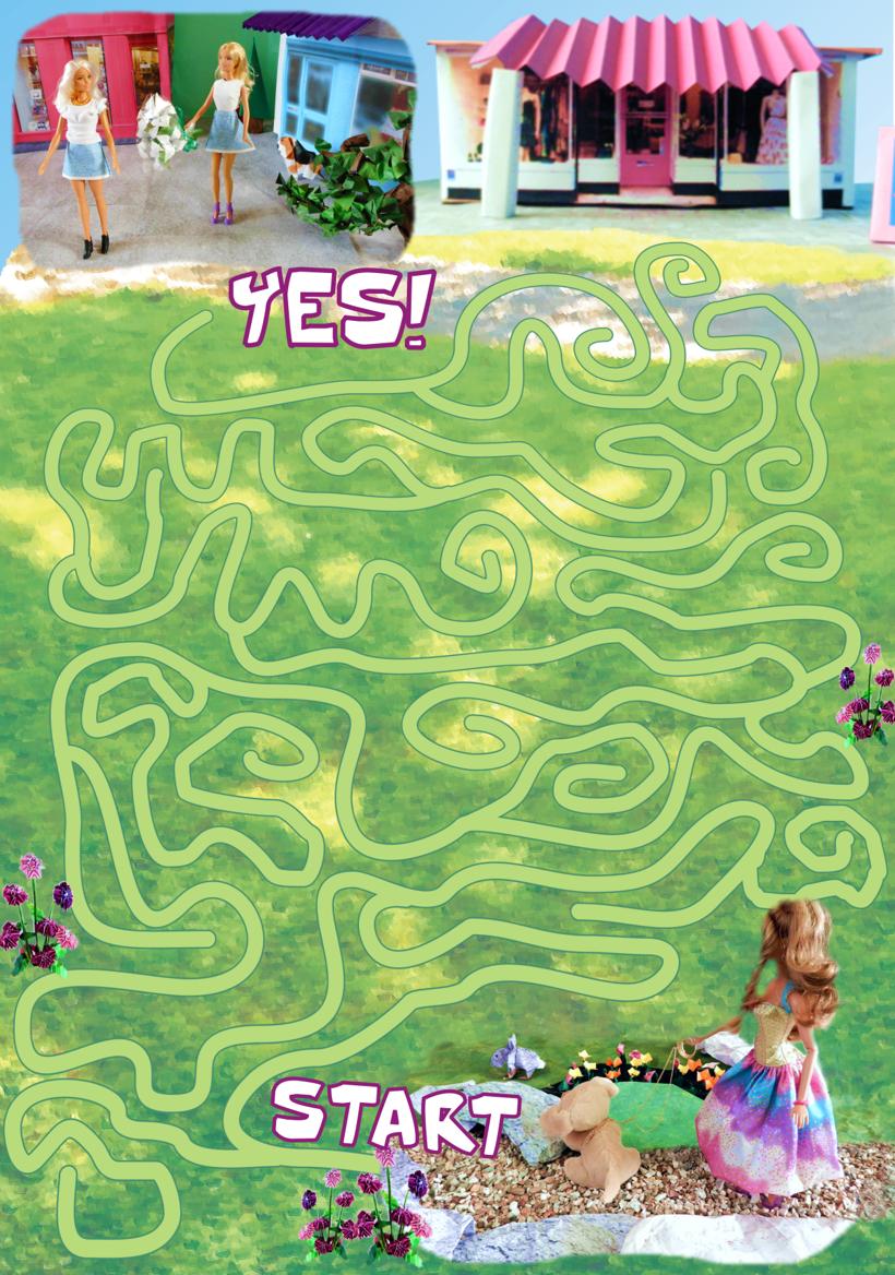 Maze in a city park