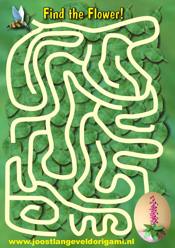 printable maze with a wasp, find the flower!