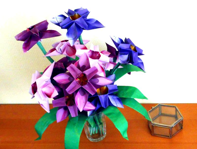 Origami bloemen