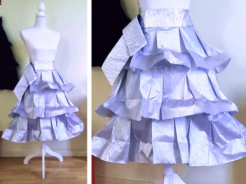 Crepe Paper Tiered Skirt