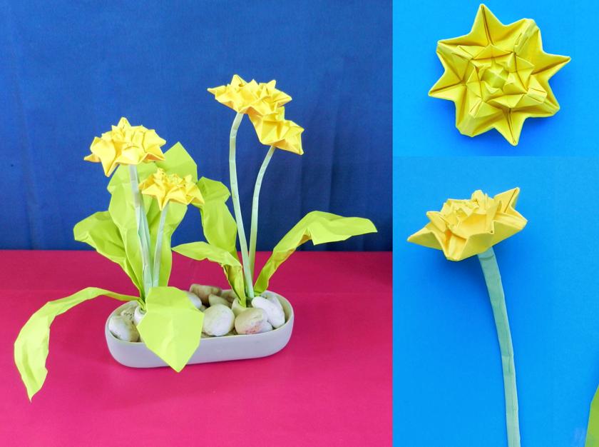 Origami Dandelion Origami Dandelion