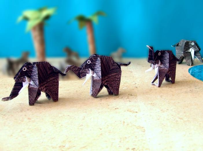 Origami Olifanten