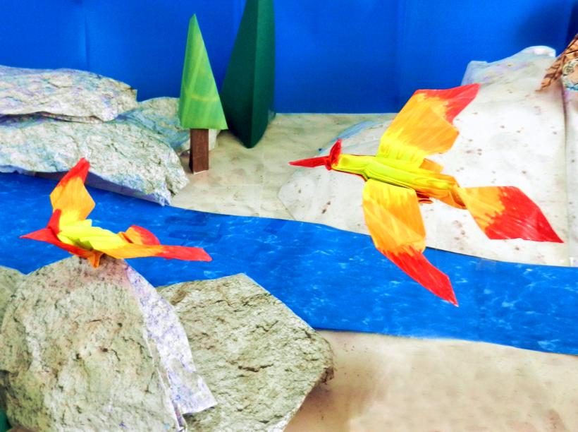 Origami Vuurvogel