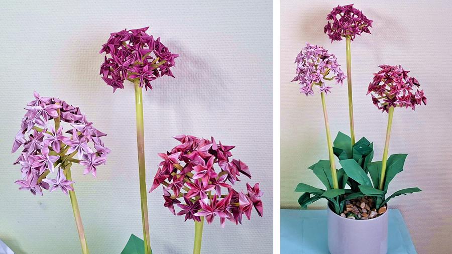 Origami Allium Flowers