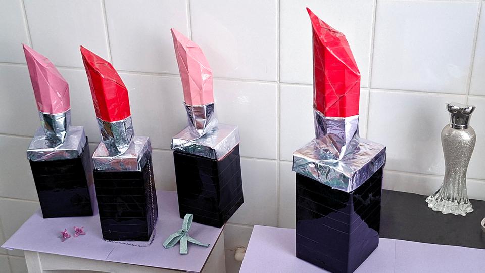 Origami Lipstick Boxes