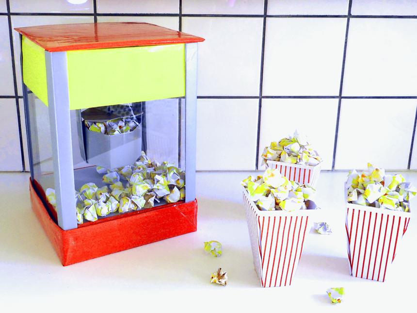 Popcorn Machine van papier