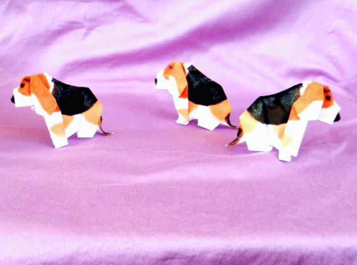Origami Beagle Puppy