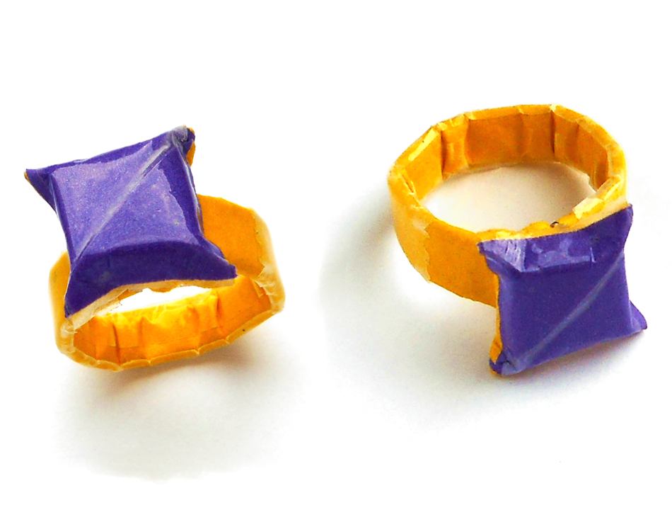 Origami rings Origami rings