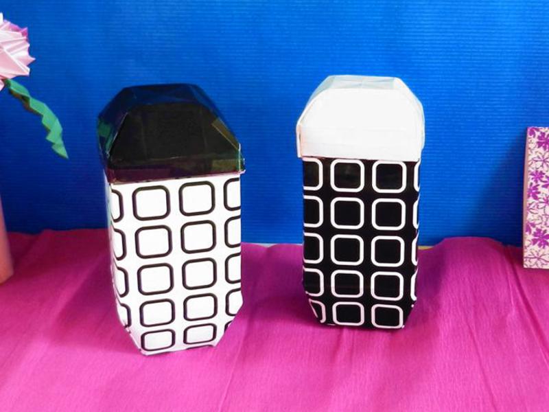 Origami Storage Pots