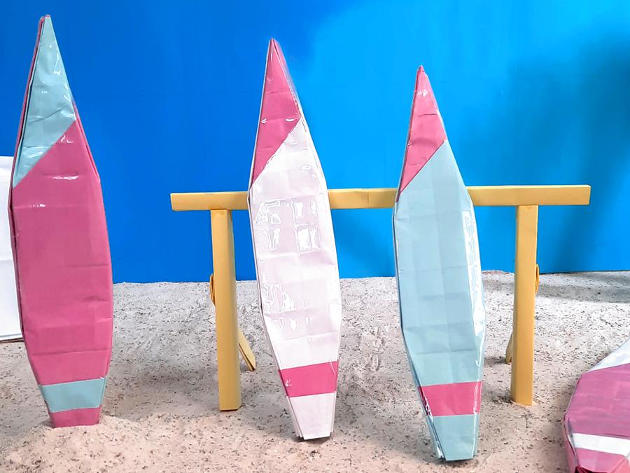 Mini Poppenhuis Surfplanken