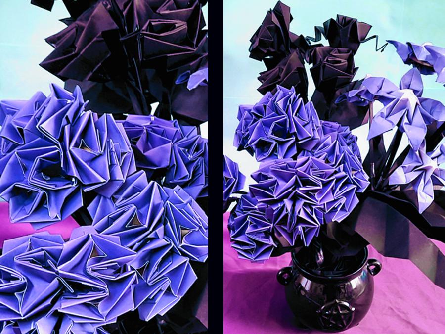 Origami Witches Flowers